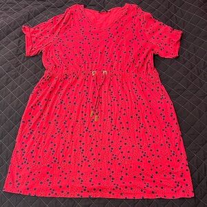 Ulla Popken Red Polka Dot Dress size 28/30